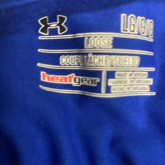 Under Armour HeatGear Blue Two-Tone Quarter-Zip Hoodie (Men’s Large) - Picture 8 of 8